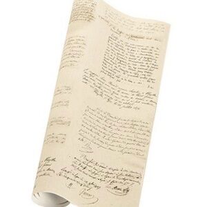 Ballard Designs Document Gift Wrap 10ft Library Antique Script